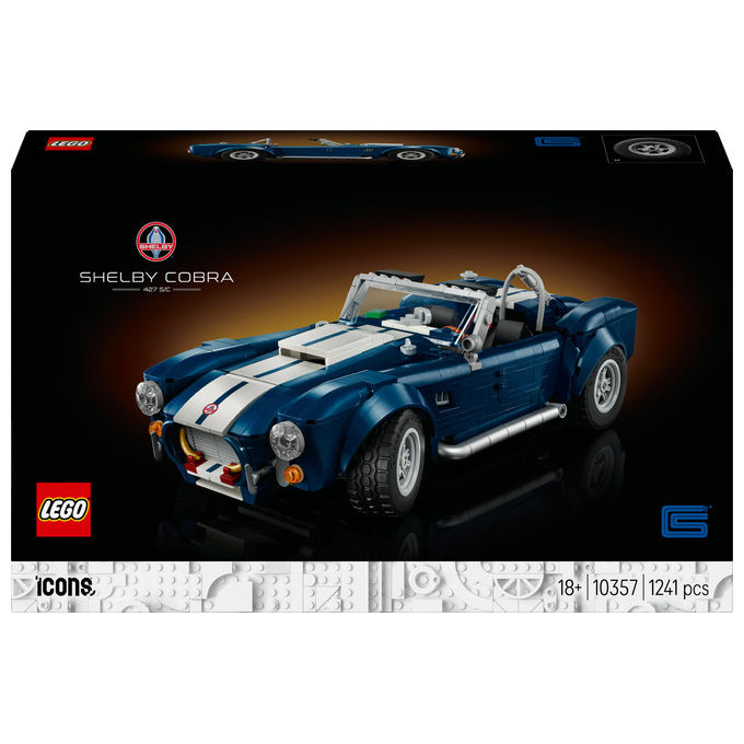 Lego Icons 10357-1 Shelby Cobra 427 S-C Set da Costruzione 10357 1241 Pezzi
