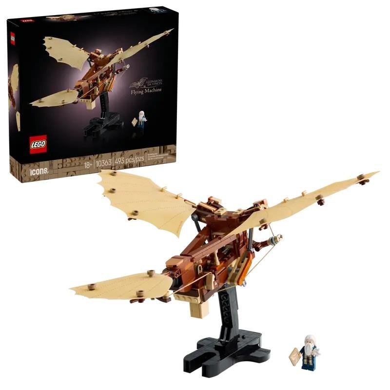 Lego - Icons Macchina Volante Di Leonardo Da Vinci 10363, Multicolore