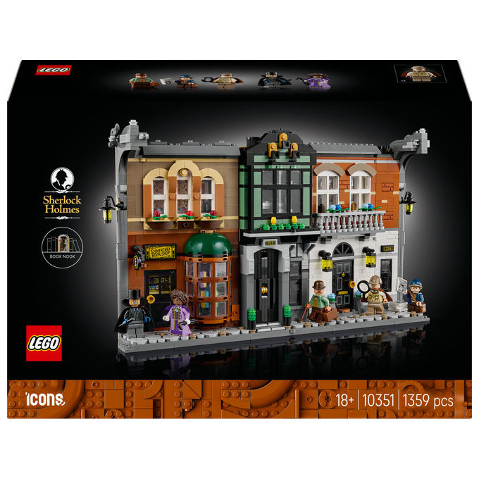 LEGO Icons Sherlock Holmes Angolo del Libro Set costruzioni 1359 Pezzi 10351