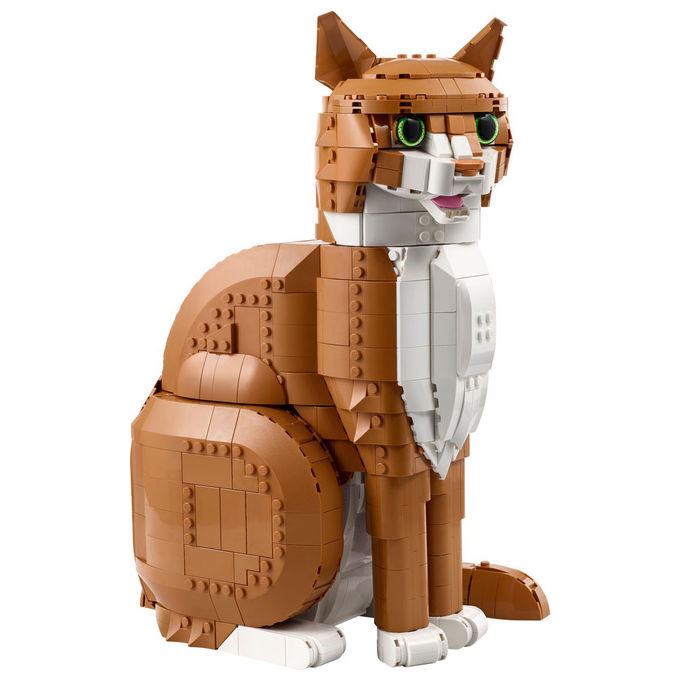 Lego Ideas 21376 Gatto Arancione Set da costruzione 1755 pezzi colore Arancione Lego Ideas 21376 Gatto Arancione Set da costruzione 1755 pezzi colore Arancione