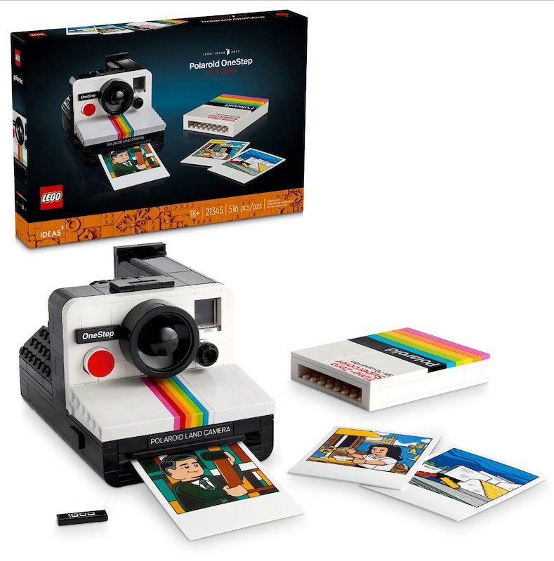 Lego - Ideas Fotocamera Polaroid Onestep Sx-70 21345, Multicolore