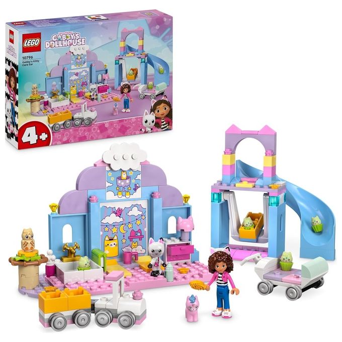 LEGO La Casa delle Bambole di Gabby Asilo Gatto-Orecchio di Gabby Giochi Educativi per Bambine e Bambini da 4 Anni con 6 Personaggi Treno Giocattolo e Funzioni Regalo Creativo di Compleanno 10796 LEGO La Casa delle Bambole di Gabby Asilo Gatto-Orecchio di Gabby Giochi Educativi per Bambine e Bambini da 4 Anni con 6 Personaggi Treno Giocattolo e Funzioni Regalo Creativo di Compleanno 10796