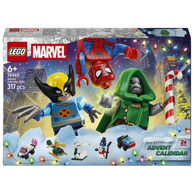 Lego - Marvel Calendario Dell’avvento 2026 - 76340, Multicolore
