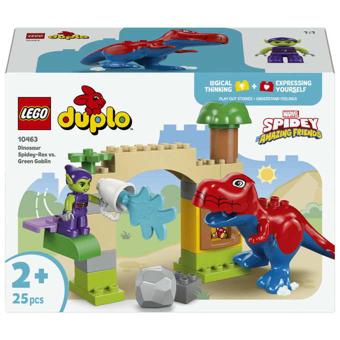 Lego - Marvel Dinosauro Spidey-rex Vs. Goblin - 10463, Multicolore