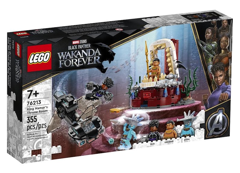 Lego - Marvel La Stanza Del Trono Di Re Namor - 76213, Multicolore