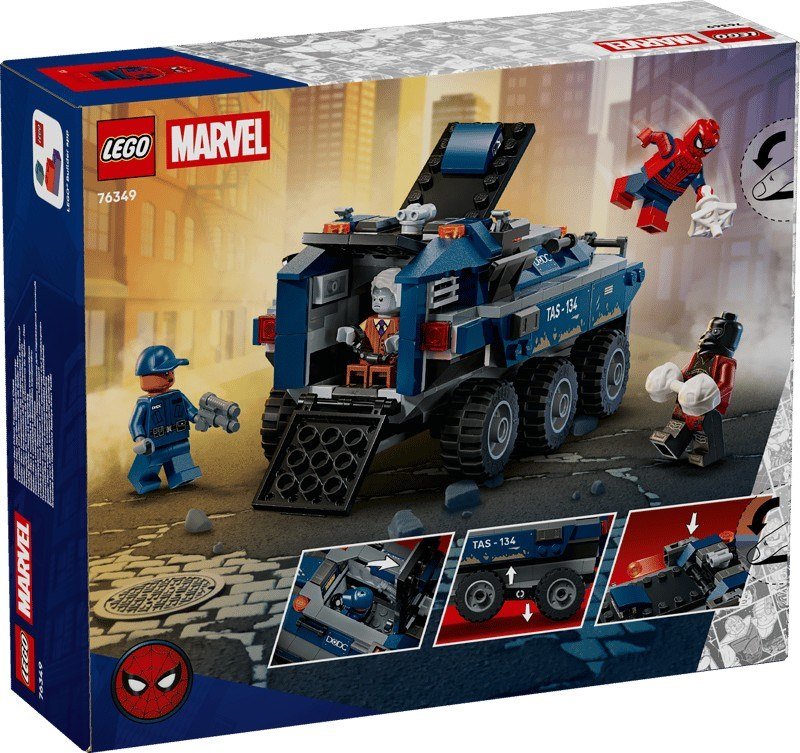 Lego - Marvel Spiderman: Inseguimento Trasportatore-76349, Multicolore