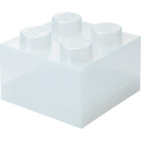 LEGO Mattoncino di Stoccaggio 4 Coperchio Superiore Glitter, Scatola di immagazzinaggio