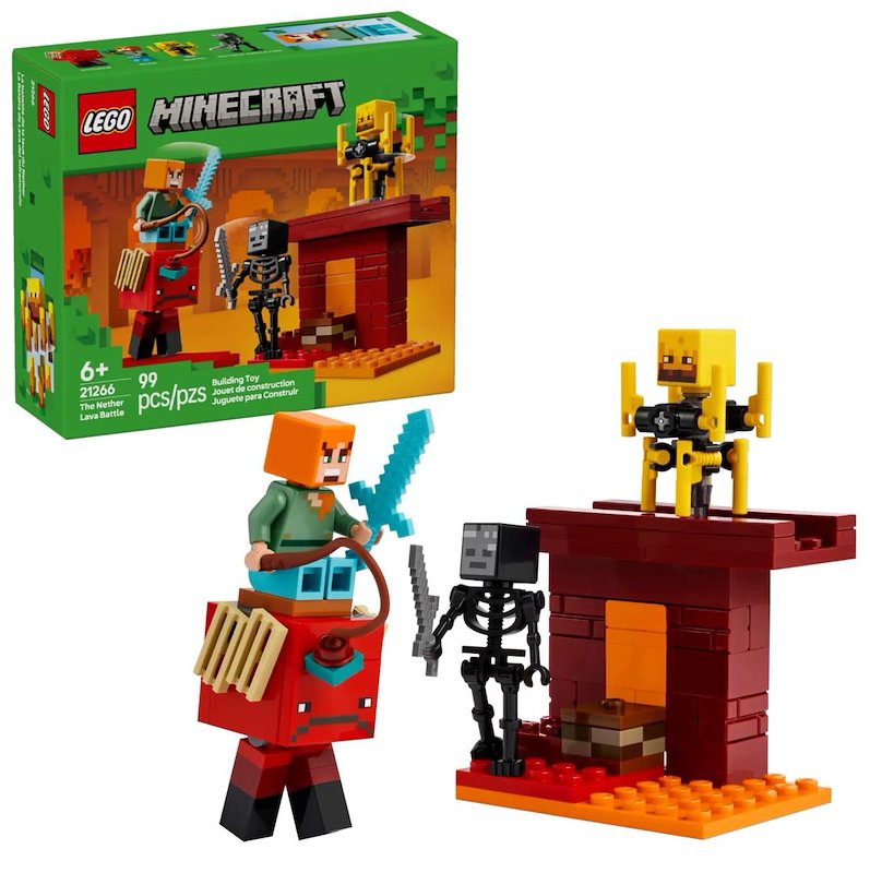 Lego - Minecraft Battaglia Sul Ponte Del Nether 21266, Multicolore