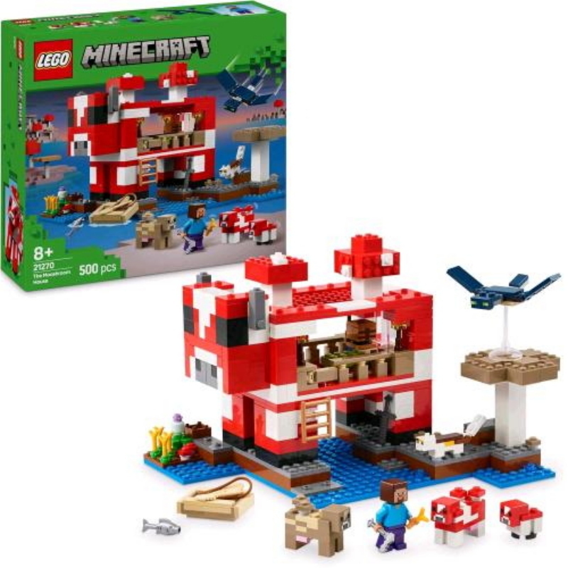 Lego - Minecraft La Casa Del Mooshroom 21270, Multicolore