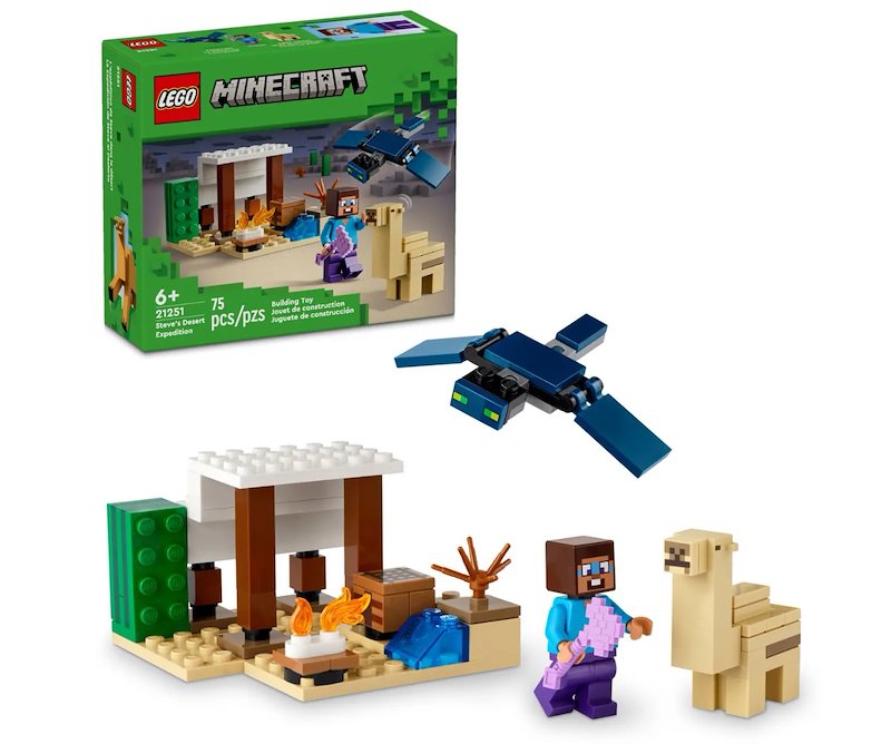 Lego - Minecraft Spedizione Di Steve nel Deserto 21251, Multicolore