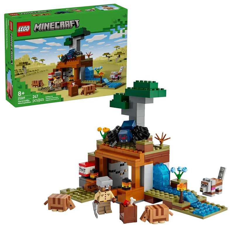 Lego - Minecraft Spedizione Nella Miniera Armadillo 21269, Multicolore