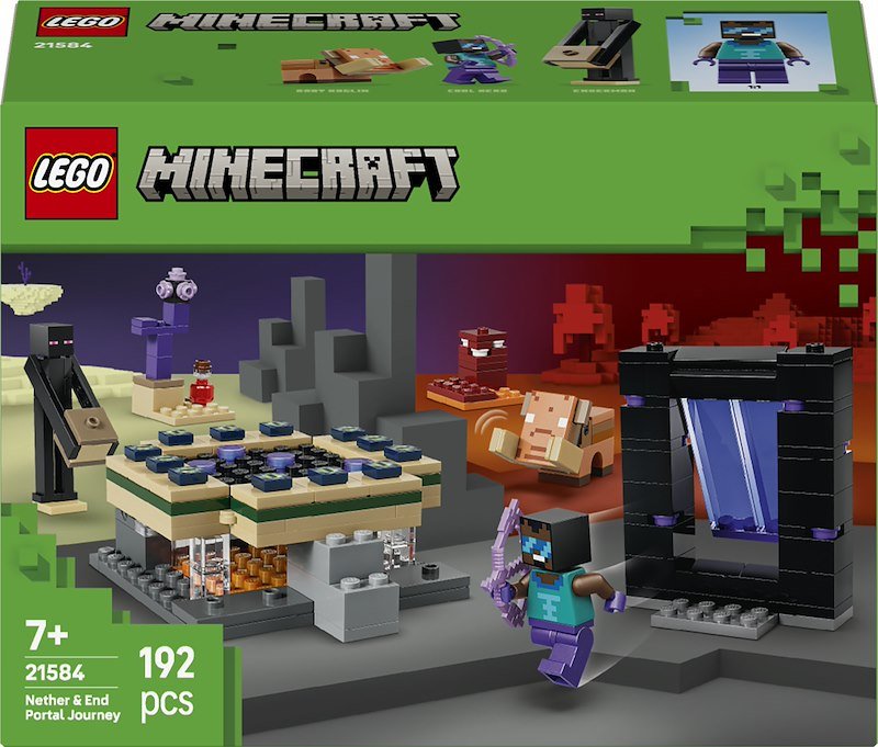 Lego - Minecraft Viaggio Nel Portale Del Nether - 21584, Multicolore