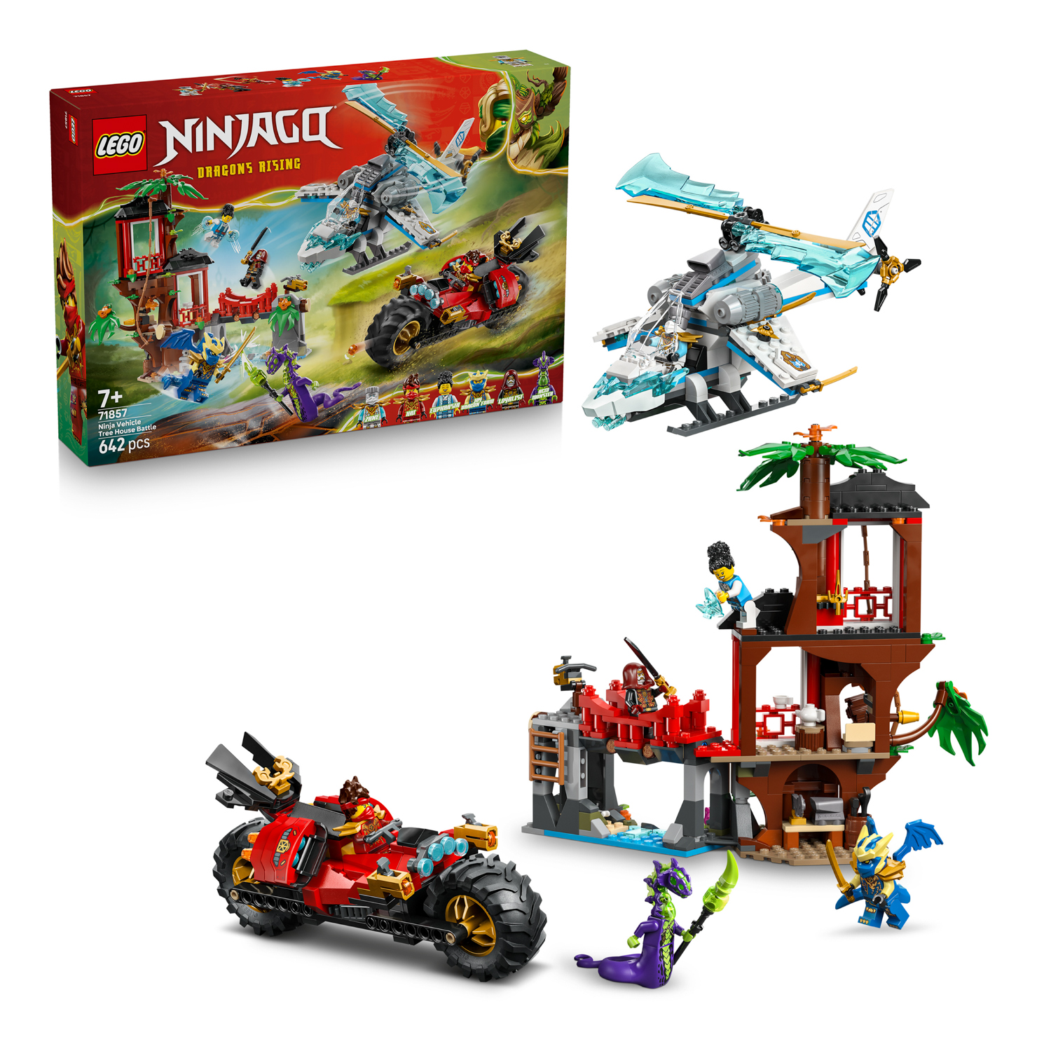 LEGO Ninjago (71857). Battaglia alla casa sullalbero con veicolo Ninja
