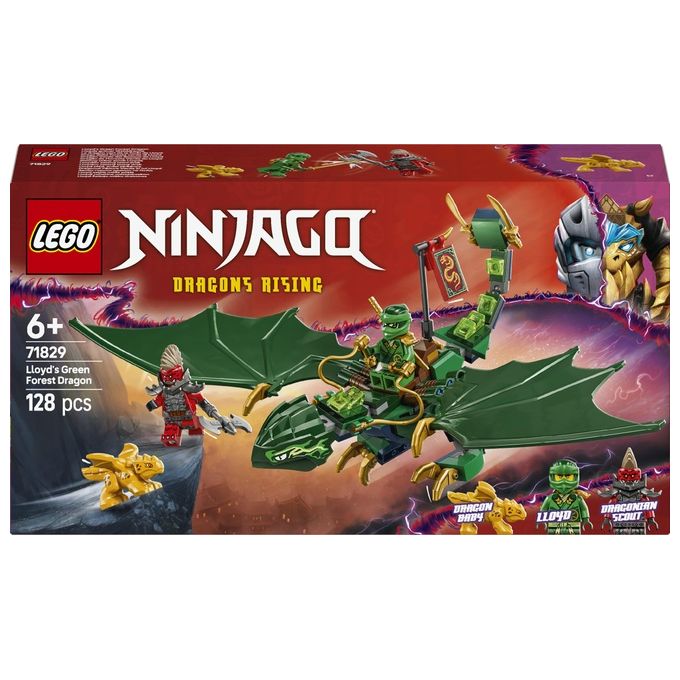 Lego - Ninjago Drago Della Foresta Verde Di Lloyd 71829, Multicolore