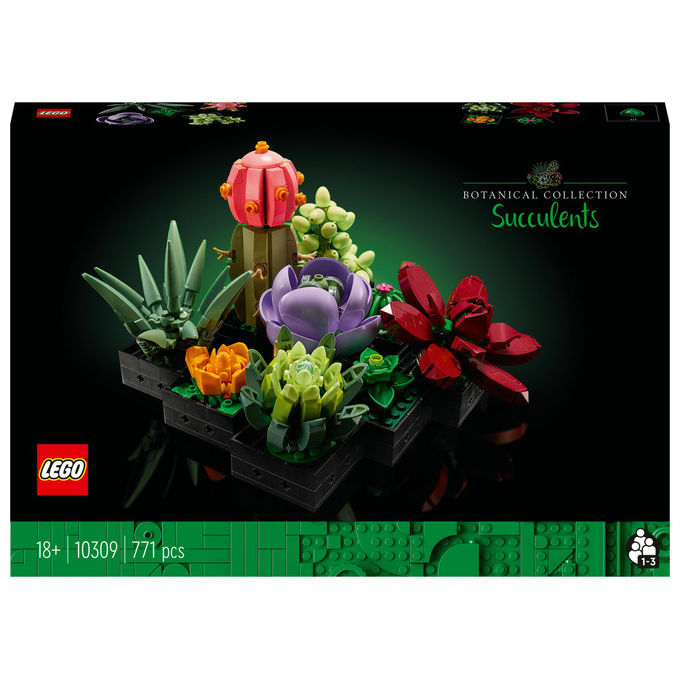LEGO Piante Grasse Set costruzioni Botanicals 771 Pezzi 10309