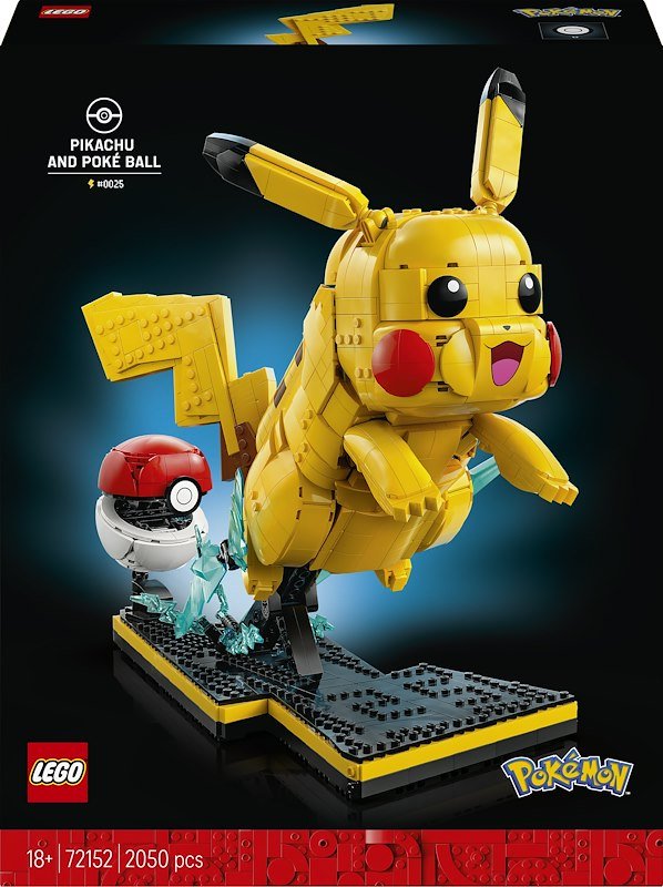 Lego - Pokemon Pikachu E Poke' Ball - 72152-multicolore