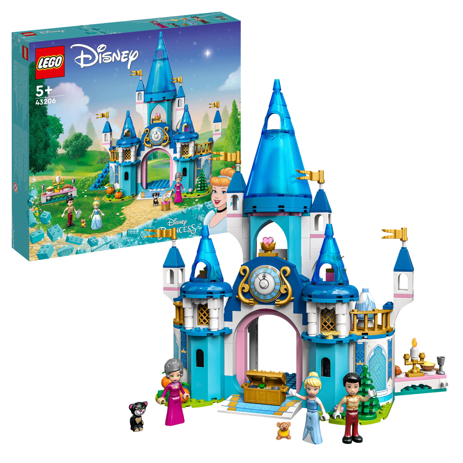 LEGO Principessa Disney (43206). Il Castello di Cenerentola e del Principe Azzurro