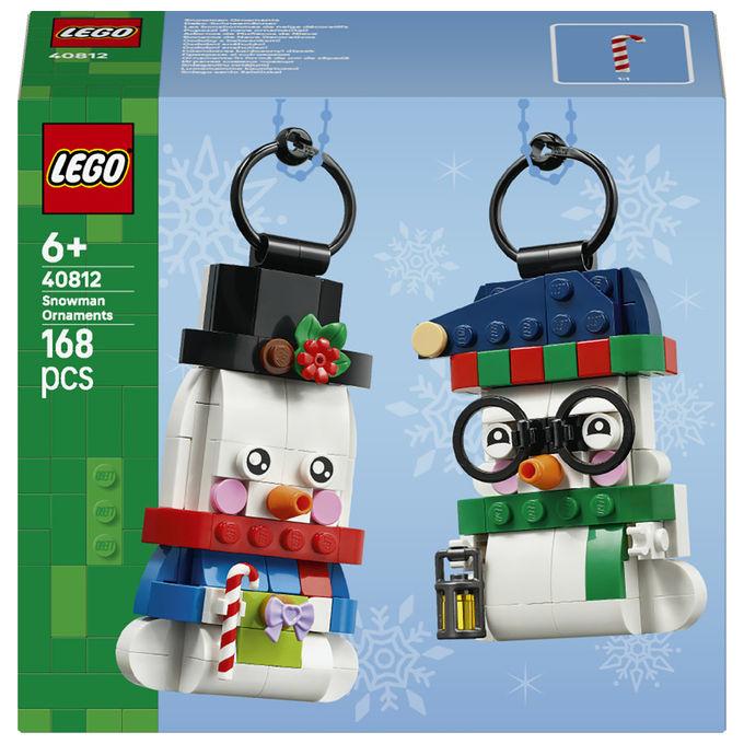 Lego - Pupazzi Di Neve Ornamentali - 40812, Multicolore