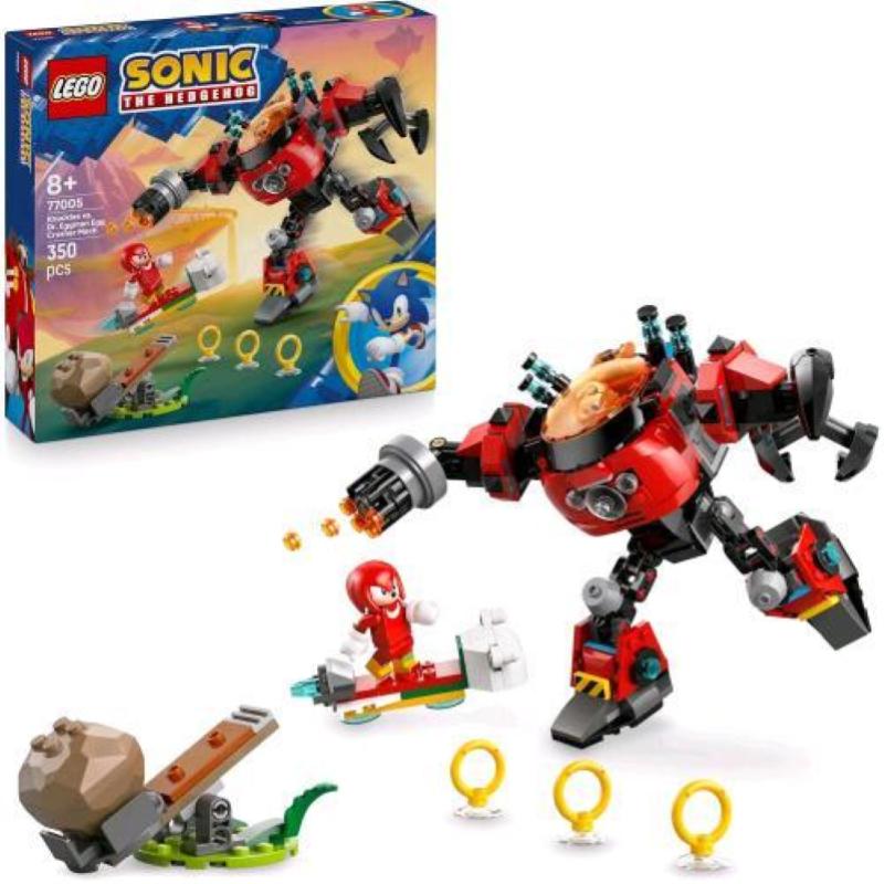 Lego - Sonic Knuckles Mech Egg Crusher Dr. Eggman 77005, ,