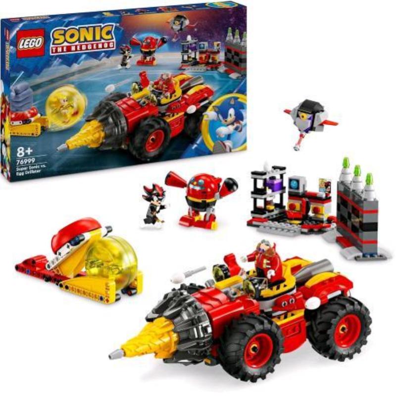 Lego - Sonic Super Sonic Vs. Egg Drillster 76999, Multicolore
