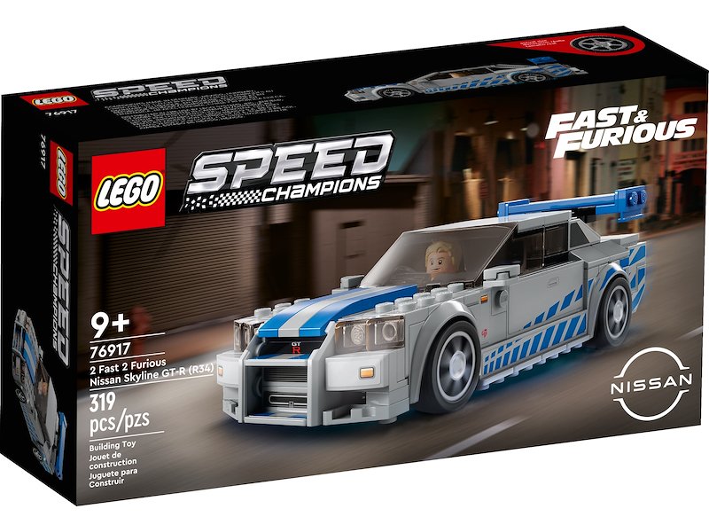 Lego® Speed Champions 2 Fast 2 Furious Nissan Skyline GT-R (R34) 76917