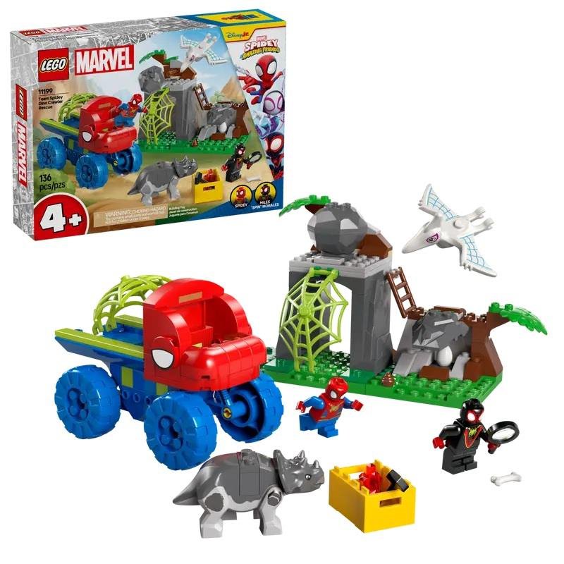 Lego - Spidey Team Spidey: Salvataggio Su Dinoruspa 11199, Multicolore