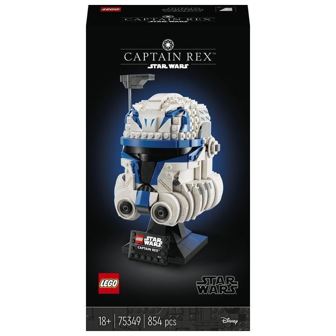 LEGO Star Wars 75349 Casco di Captain Rex, Set Serie Caschi 2023, Collezione per Adulti da The Clone Wars, Idee Regalo LEGO Star Wars 75349 Casco di Captain Rex, Set Serie Caschi 2023, Collezione per Adulti da The Clone Wars, Idee Regalo