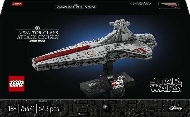 Lego - Star Wars Attack Cruiser Classe Venator - 75441, Multicolore