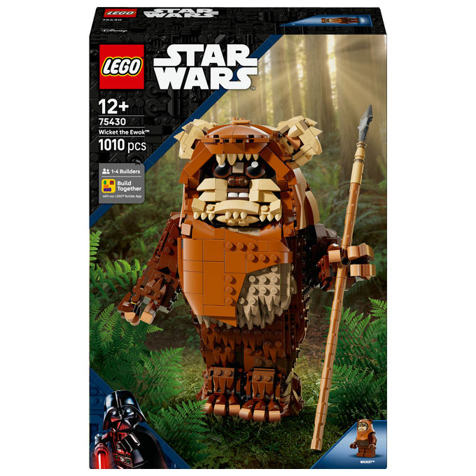 Lego Star Wars Wicket l'Ewok Modellino da Costruire 1010 Pezzi 75430