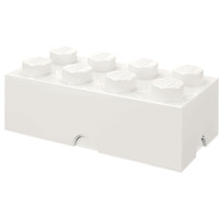 LEGO Storage Brick 8 bianco, Scatola di immagazzinaggio