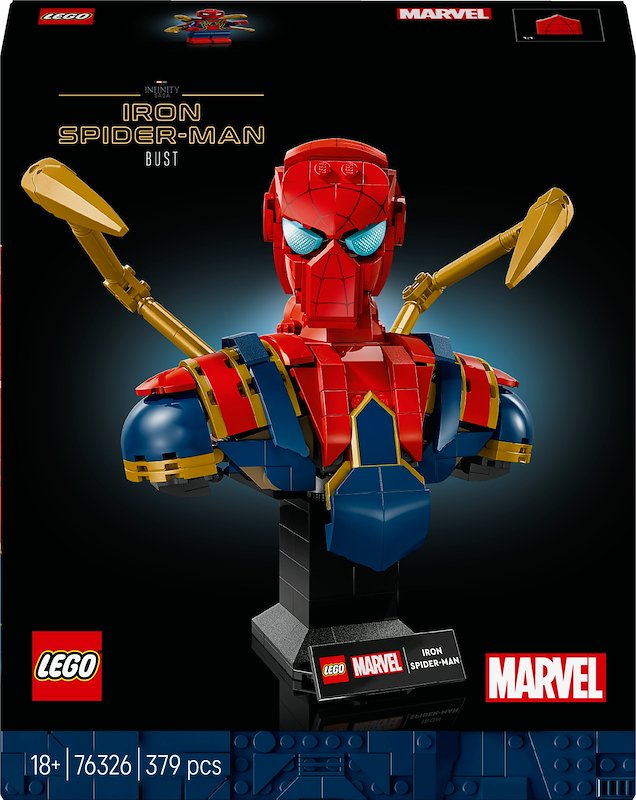 Lego - Super Heroes Marvel Busto Di Iron Spider-man 76326, ,