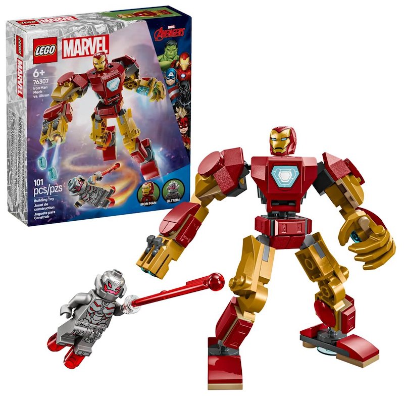 Lego - Super Heroes Marvel Mech Iron Man Vs Ultron 76307, Multicolore
