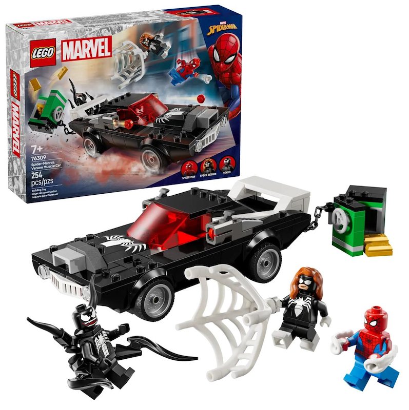 Lego - Super Heroes Spiderman Vs. Muscle Car Venom 76309, Multicolore Lego - Super Heroes Spiderman Vs. Muscle Car Venom 76309, Multicolore