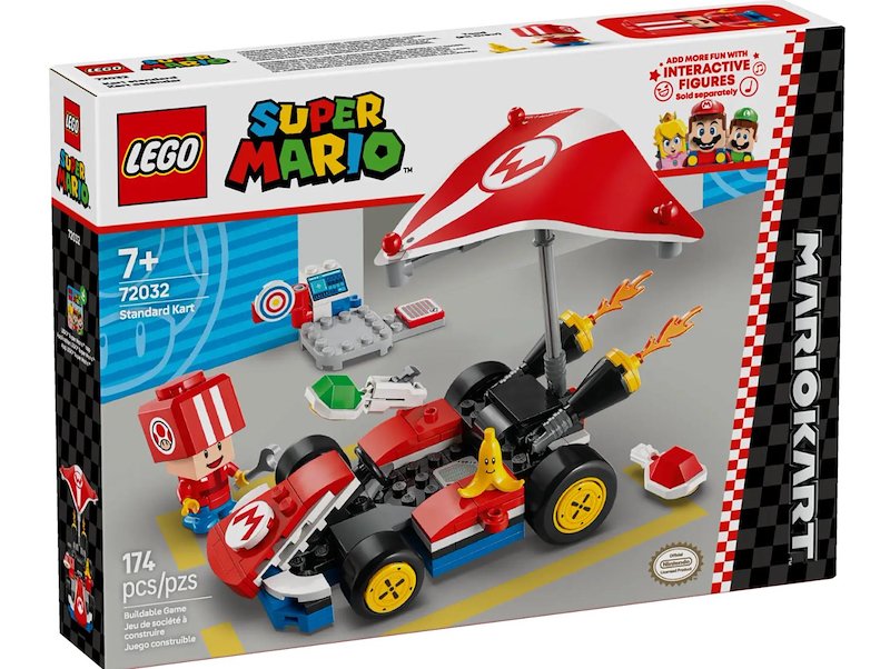 Lego - Super Mario Mario Kart: Kart Standard 72032, Multicolore