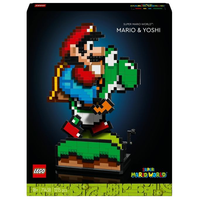 Lego - Super Mario Super Mario World: Mario E Yoshi 71438, Multicolore