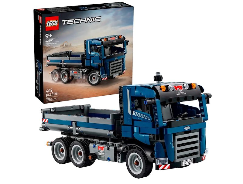 Lego - Technic Autocarro Con Cassone Ribaltabile 42203, Multicolore