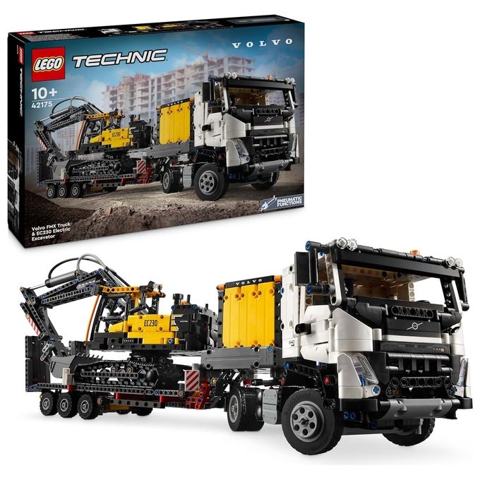Lego - Technic Autocarro Volvo Escavatore Elettrico 42175, Multicolore