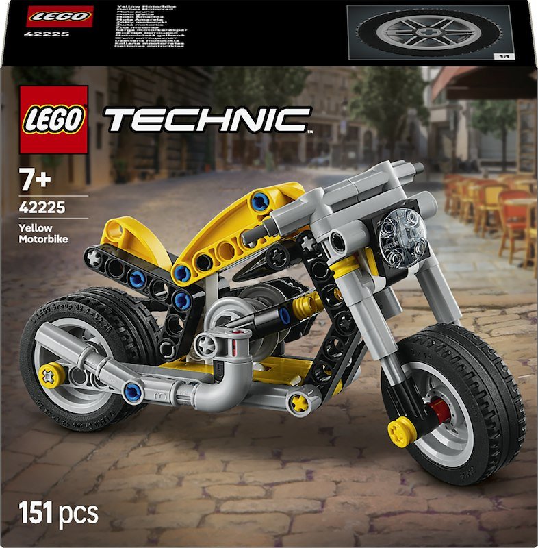 Lego - Technic Moto Gialla - 42225, Multicolore