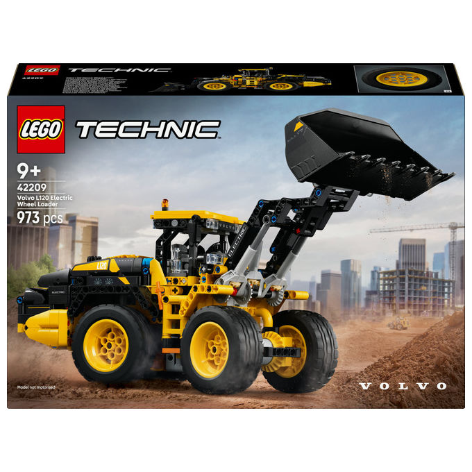 Lego - Technic Pala Gommata Volvo L120 Electric 42209, ,