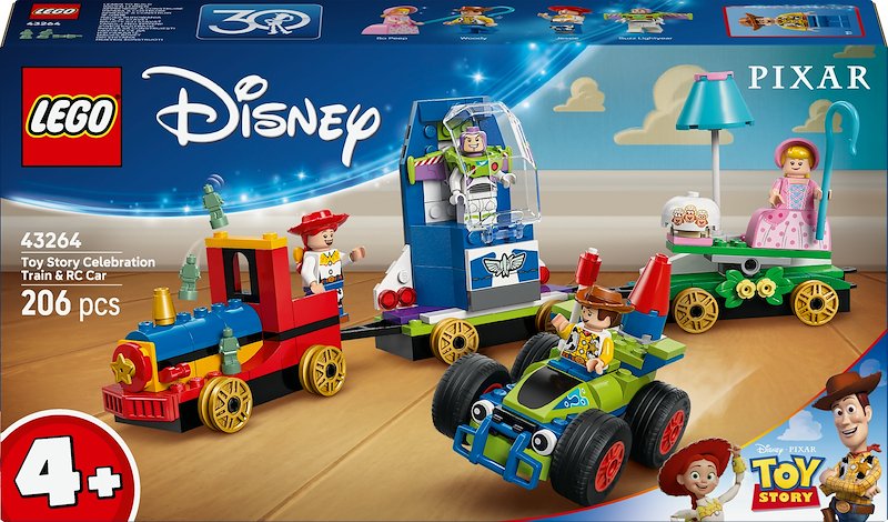 Lego® Toy Story: Treno e Auto RC celebrativi 43264