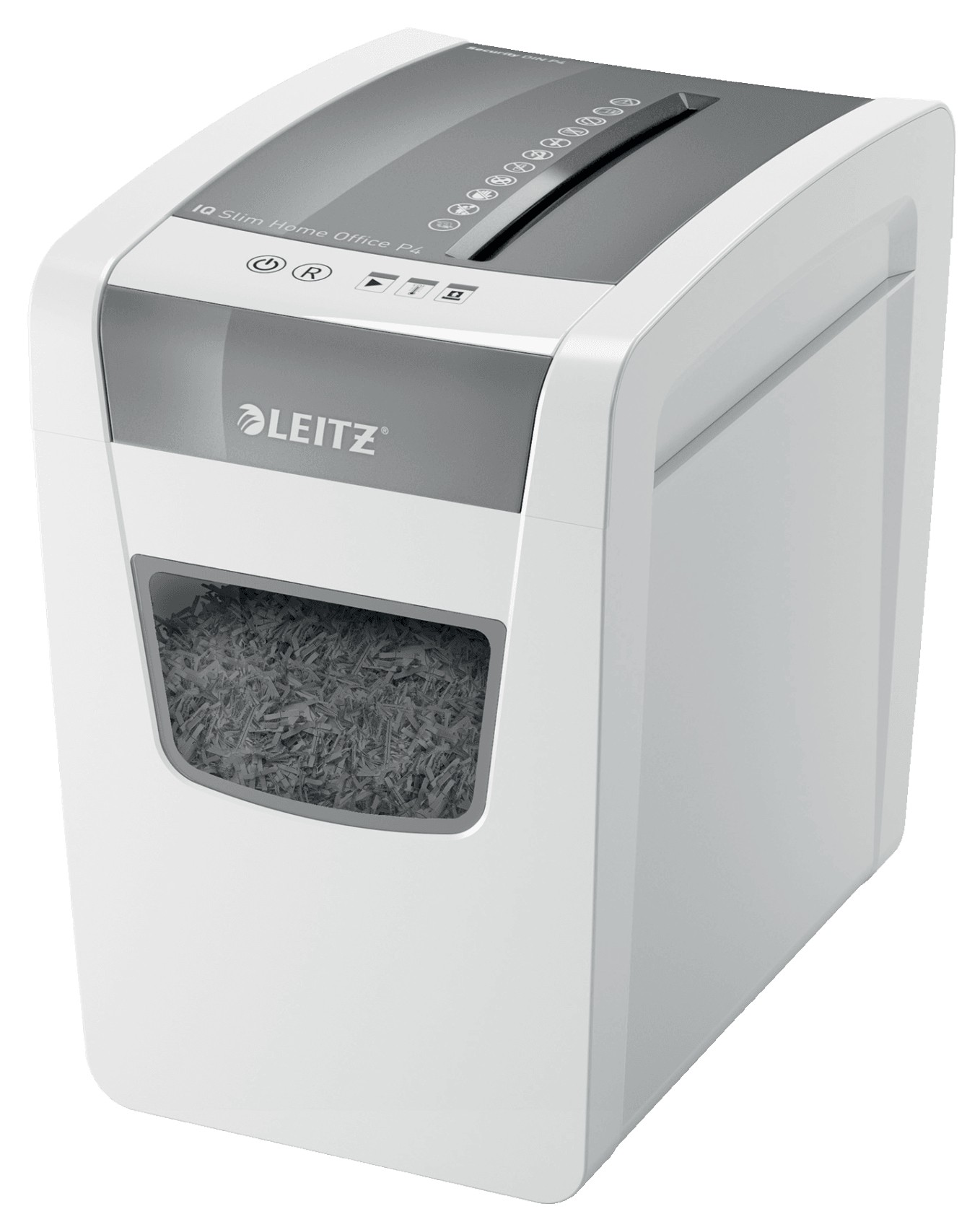 Leitz IQ Slim Office P-4 distruggi documenti Triturazione incrociata 22 cm Bianco