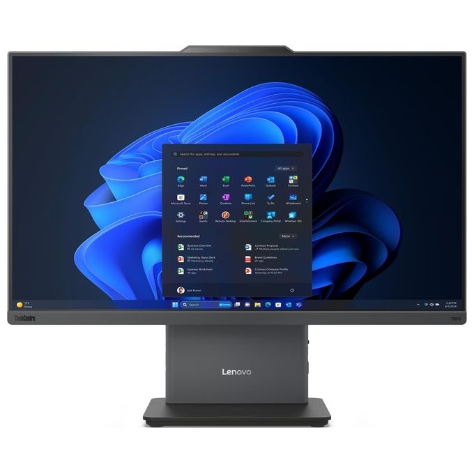 Lenovo 12SD0010IX ThinkCentre neo 50a PC All-in-one 24'' FHD Intel Core i7-13620H 16 GB DDR5 512 GB SSD Windows 11 Pro colore Grigio