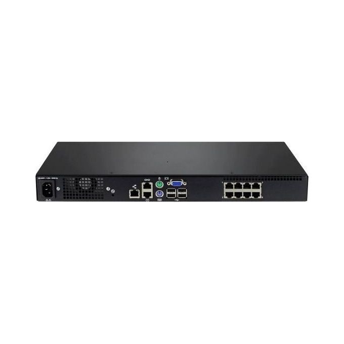 Lenovo 1754A1X Local Console Manager Switch KVM CAT5 8 porte 1U rack-mountable 1 utente locale risoluzione UXGA colore Nero