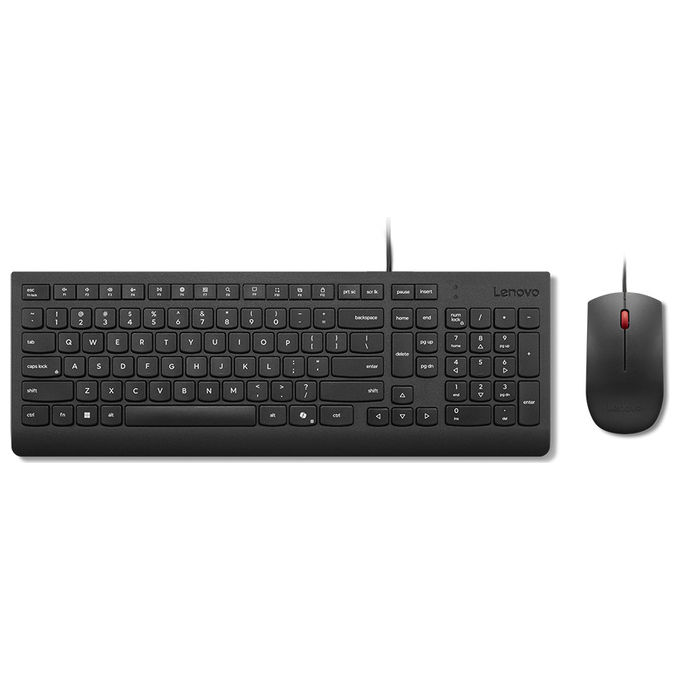Lenovo 4X31R64411 Tastiera e Mouse USB Francese Full-size Nero