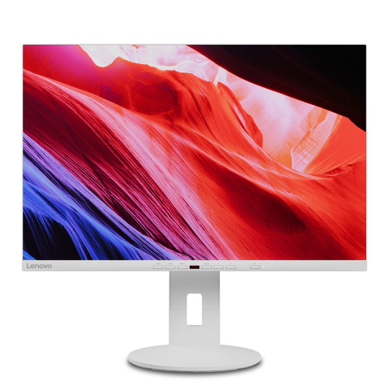 Lenovo c24d-20 led display 61 cm (24) 1920 x 1200 pixel full hd grigio, bianco