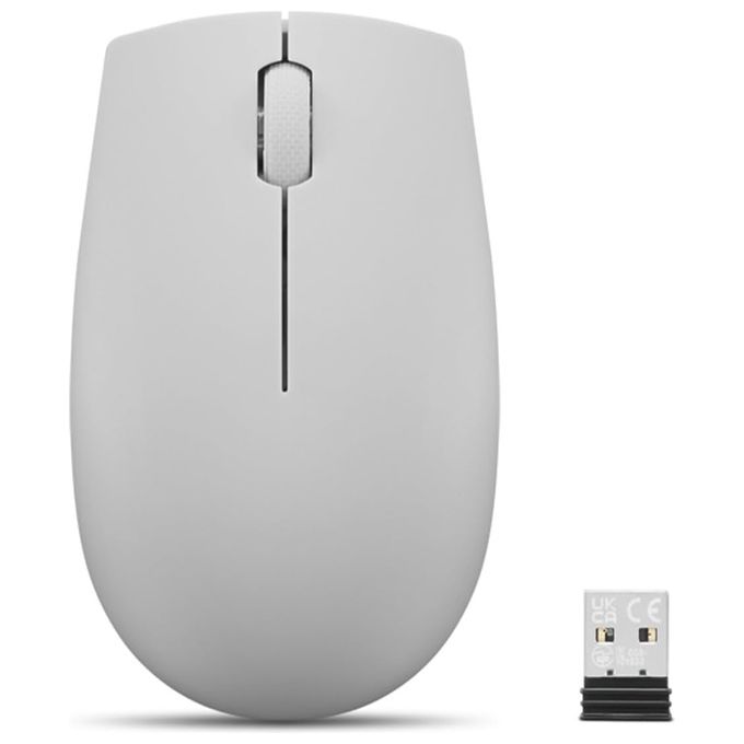 Lenovo - Mouse Wireless 300 Compatto-grigio