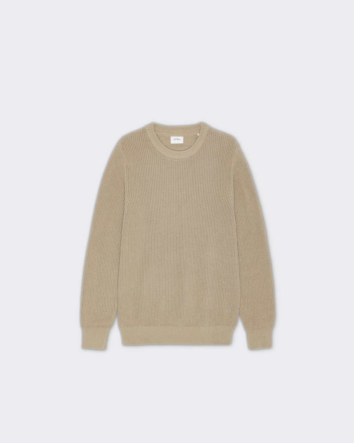 Les Deux Crewneck Knit Rib Dark Sand