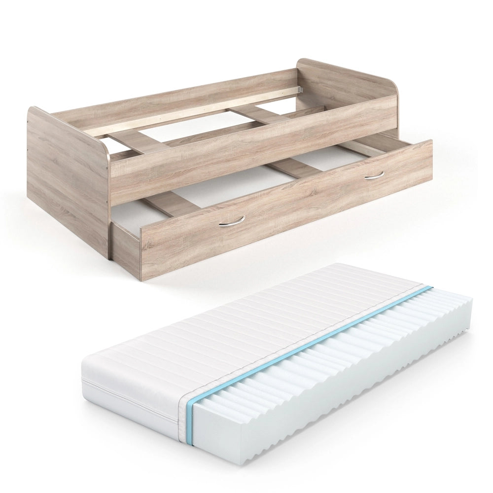 Letto per bambini Enzo Sonoma 90x200 cm con materasso Vitalispa