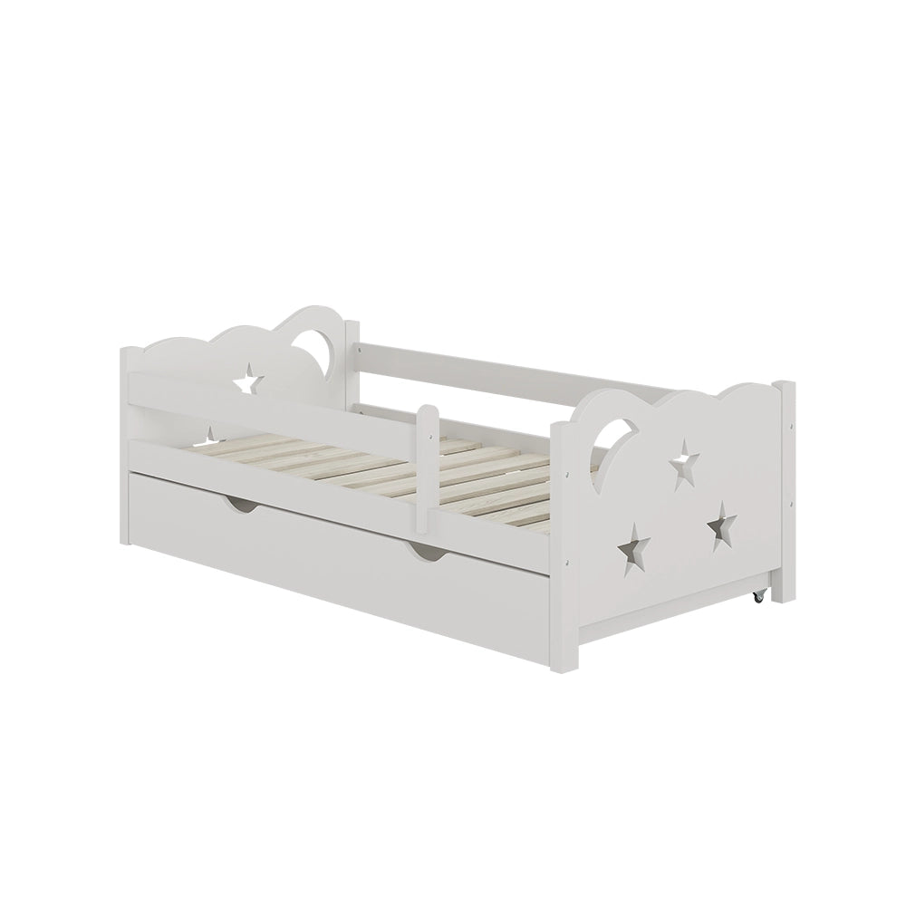 Letto per bambini Jessica Bianco 70x140 cm con cassetto, senza materasso Vitalispa