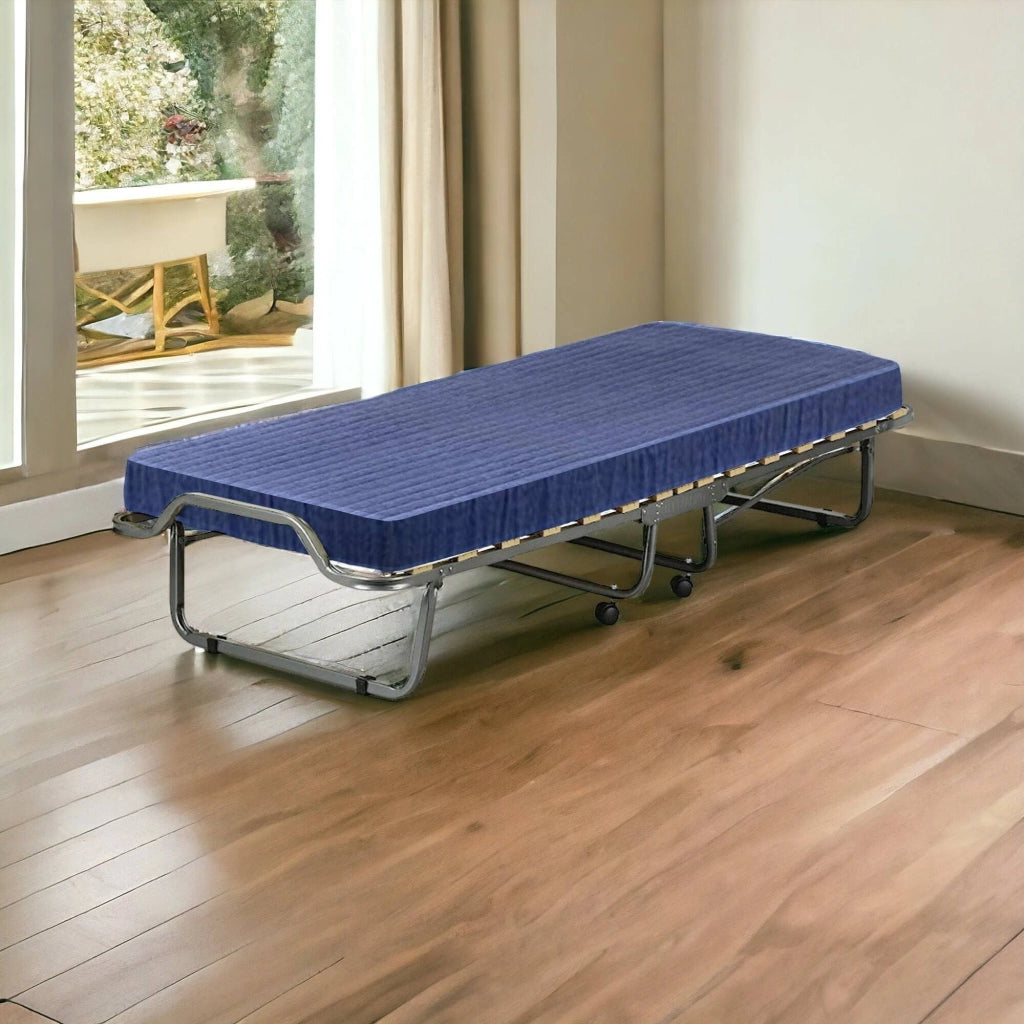 Letto pieghevole Antonietto, Brandina con rete 15 doghe, Materasso incluso, Lettino salvaspazio, 100% Made in Italy, 80x190h39 cm, Cover protettiva inclusa Letto pieghevole Antonietto, Brandina con rete 15 doghe, Materasso incluso, Lettino salvaspazio, 100% Made in Italy, 80x190h39 cm, Cover protettiva inclusa